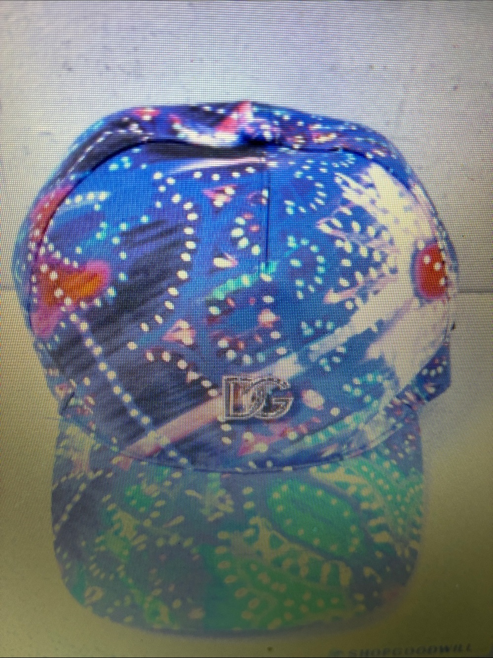 NWT Dolce & Gabbana  Baseball Blue Patterned Cap - Multicolor Design